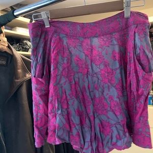 Free People Flower Shorts